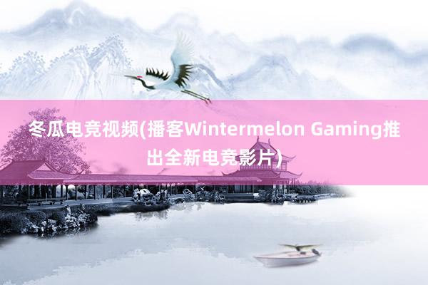 冬瓜电竞视频(播客Wintermelon Gaming推出全新电竞影片)