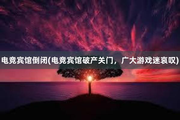 电竞宾馆倒闭(电竞宾馆破产关门，广大游戏迷哀叹)