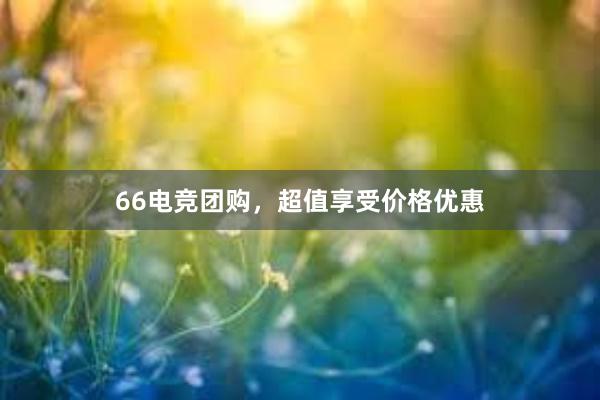 66电竞团购，超值享受价格优惠