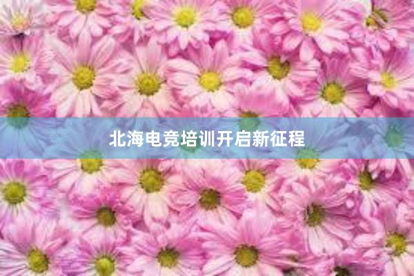 北海电竞培训开启新征程